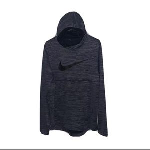 Nike Dri Fit Hoodie Mens Size M GRAY BLUE light
